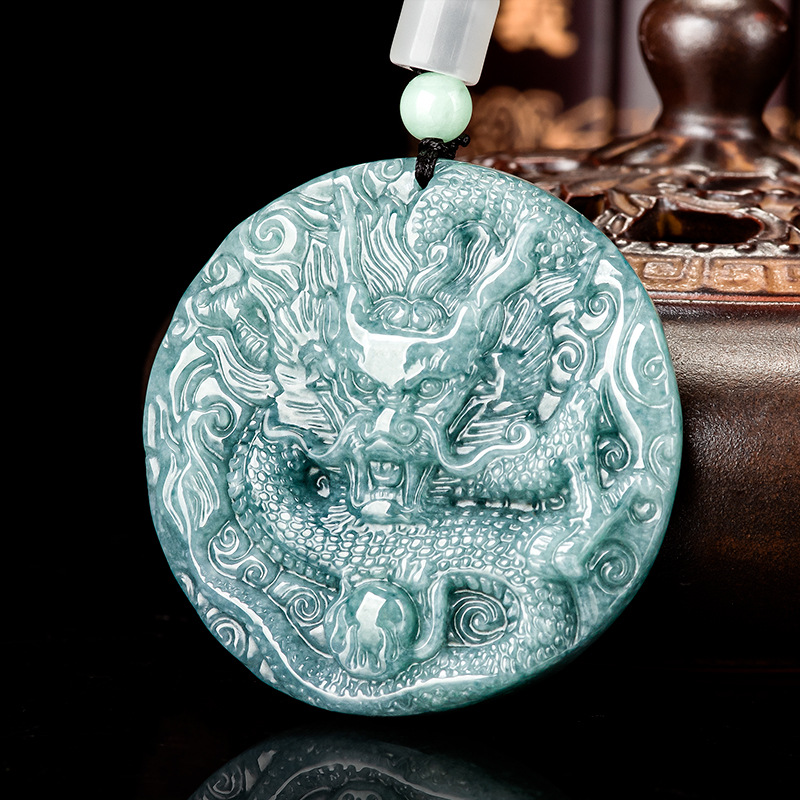 Women'S Accessories Jewelry - Collier pendentif dragon en jadéite birmane,