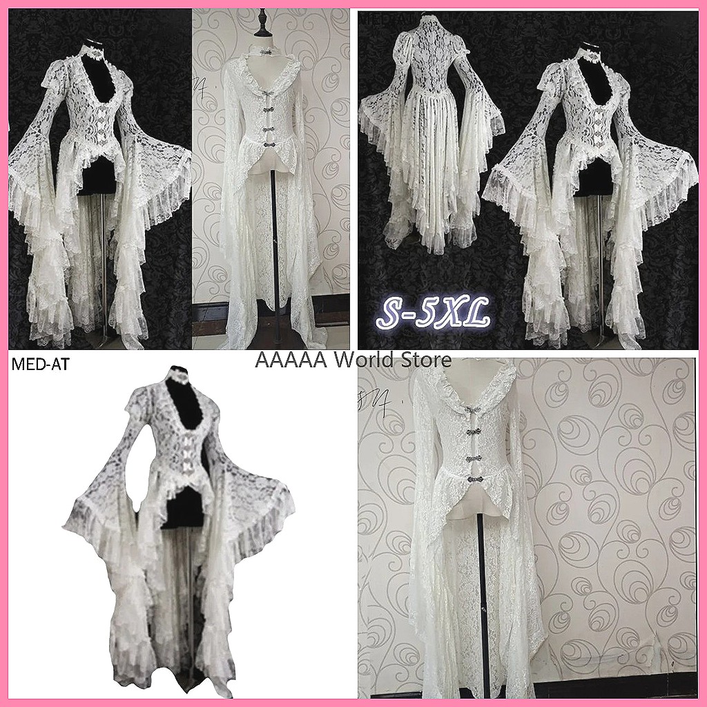 Women'S Accessories Louis Vuitton - Robe gothique en dentelle blanche, robe