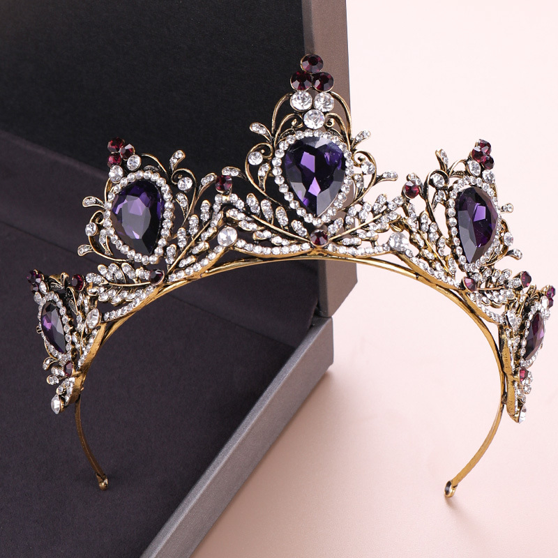 Women'S Accessories Jewelry - Élégante Couronne Baroque Vintage Tiara Mariage