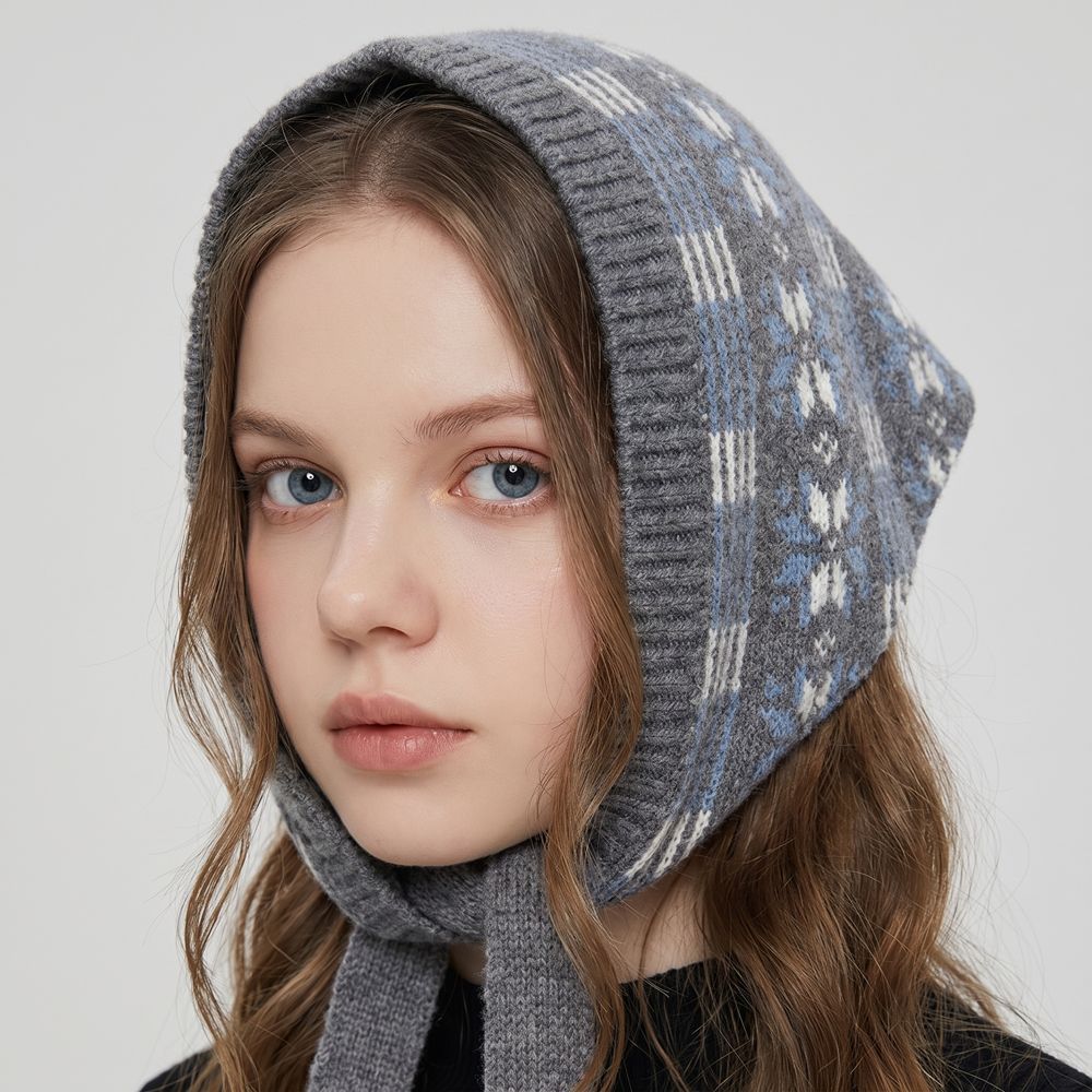 Women'S Korean Accessories - Foulard en laine jacquard Y2K simple,