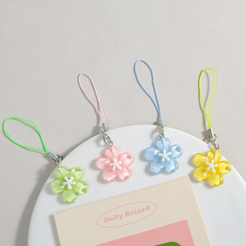 Women'S Korean Accessories - Chaînes de téléphone colorées en résine