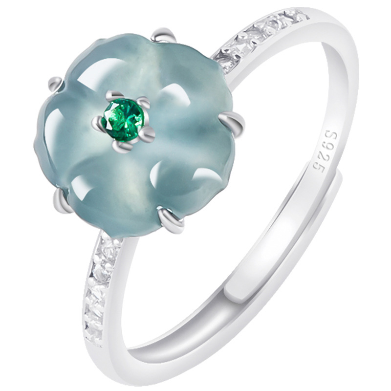 Bagues en jade birman bleu, ar - Women Accessories Gift avis et prix