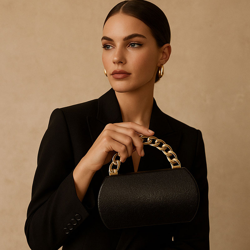Luxe or métal boucle boîte poc - Wallet Chain Bag avis et prix