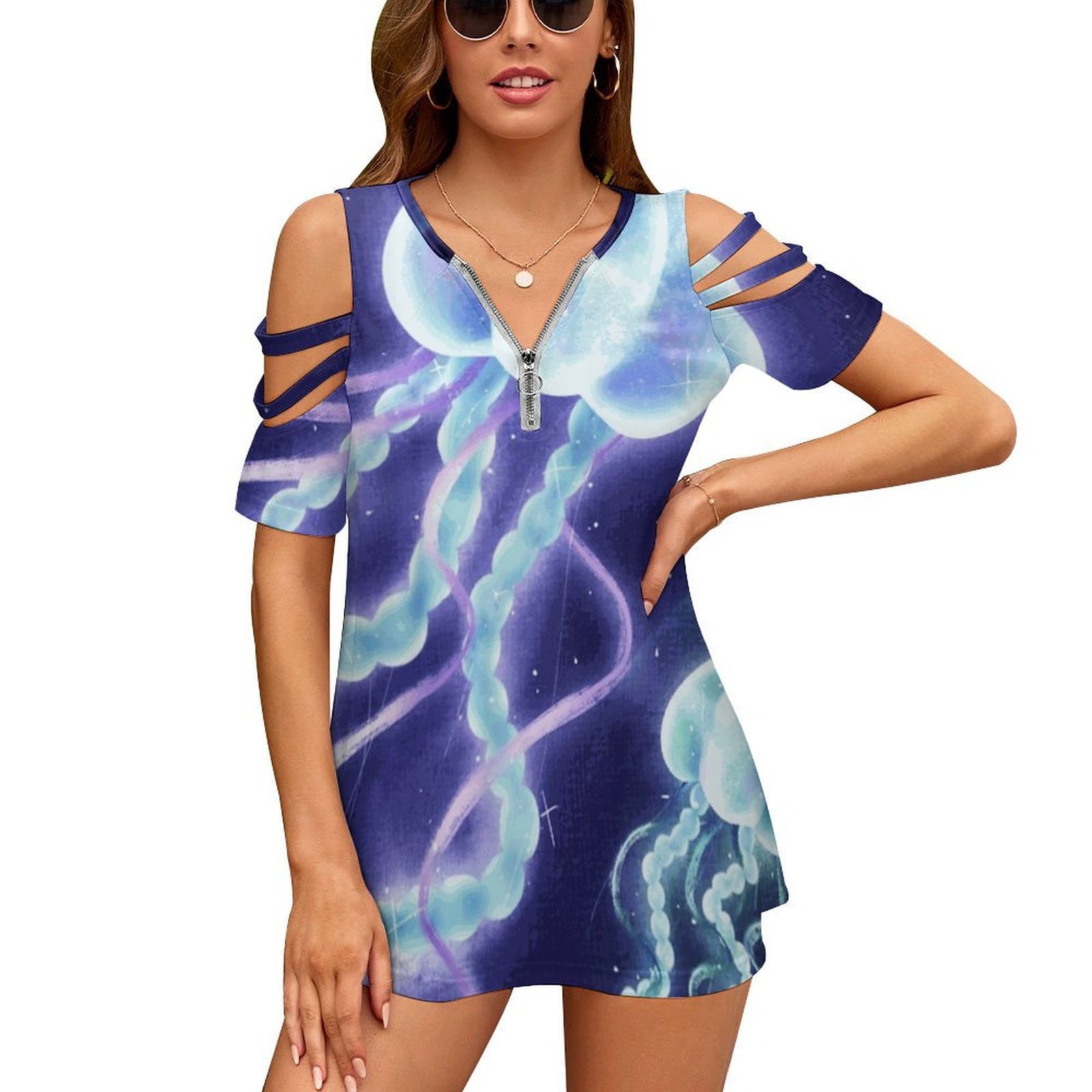 T-shirt imprimé avec fermeture - Women'S Accessories New Look avis et prix