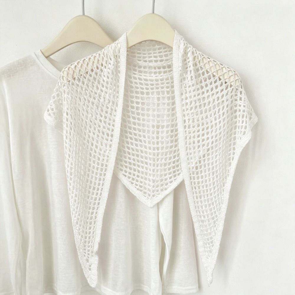 Écharpe triangulaire unie Y2K  - Women'S Korean Accessories avis et prix